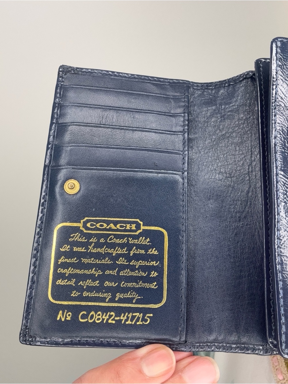 Coach Denim Legacy lining wallet EUC - Picture 3 of 11